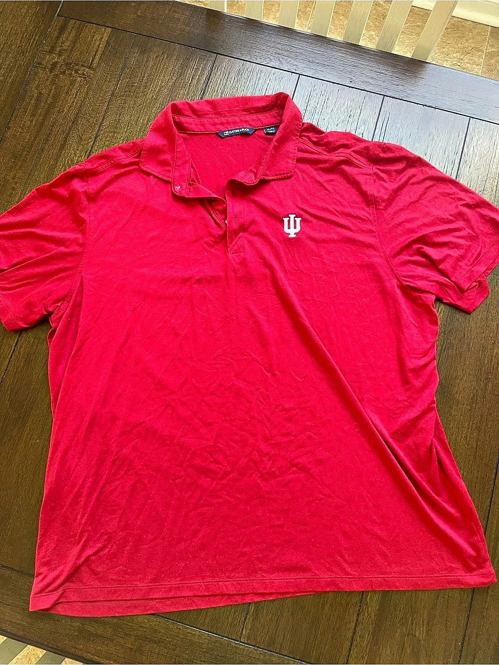 Cutter & Buck Indiana Hoosiers Solid Red Polo Men's XL